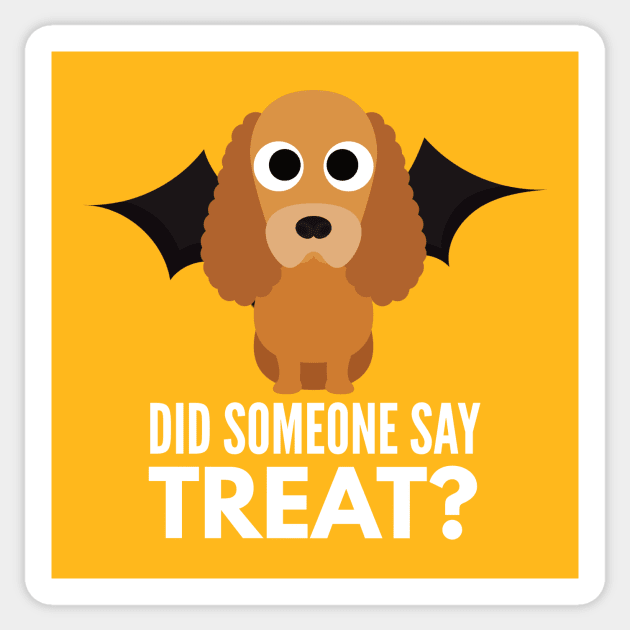 Cocker Spaniel Halloween Trick or Treat Sticker by DoggyStyles